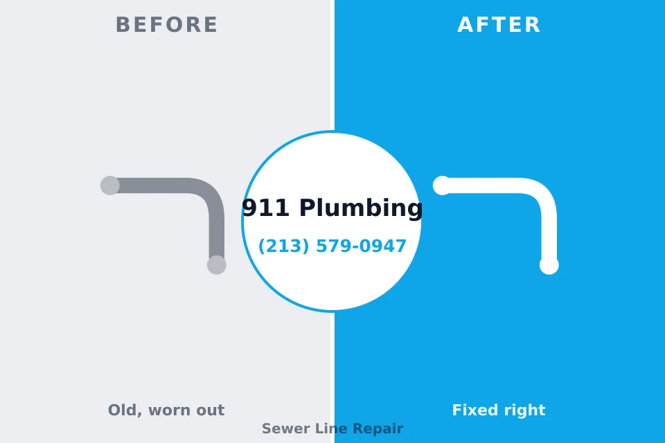 Before and after: plumbing company Baltimore, MD